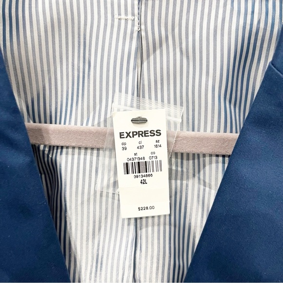 Express Jacket Men's 42L Navy Blue Slim Fit Photographer NWT $228 - Picture 4 of 8